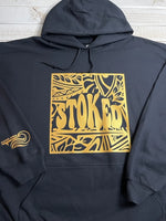 Load image into Gallery viewer, Tribal STOKED Hoodie (Black)
