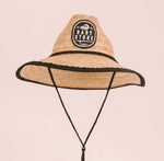 Load image into Gallery viewer, Straw beach sun hat with adjustable chin strap. Perfect for your trip to the beach, lake, pool.
